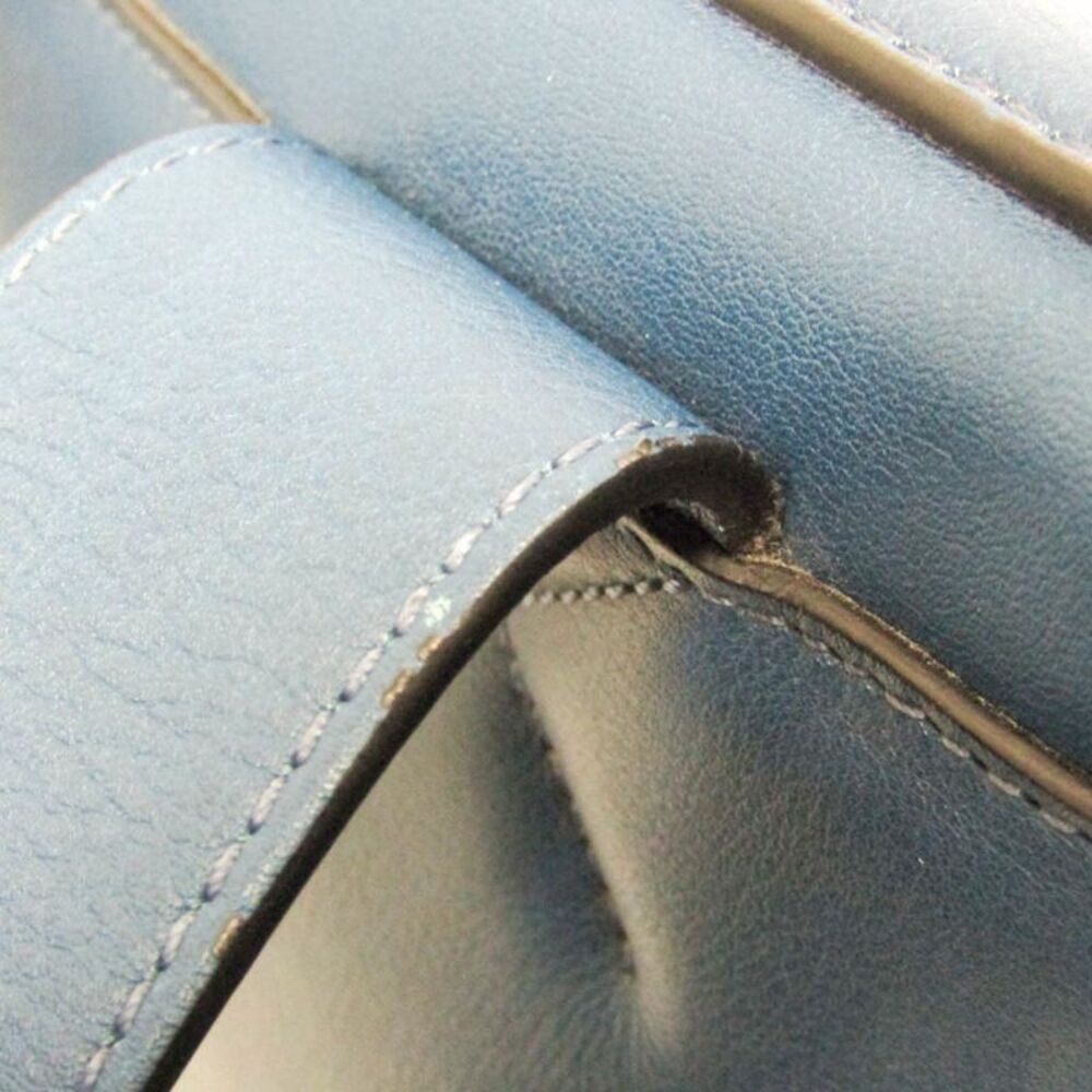 Loewe Goya Backpack .. Leather Backpack Blue - Picture 7 of 10